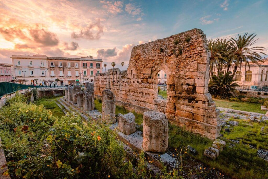 Temple of Apollo Syracuse Sicily Italy